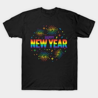 Happy New Year LGBTQ design T-Shirt
